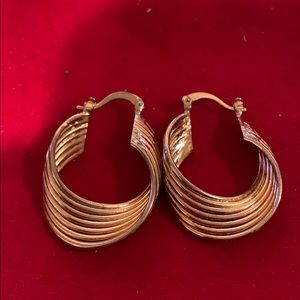 Rose Gold hoop Earrings